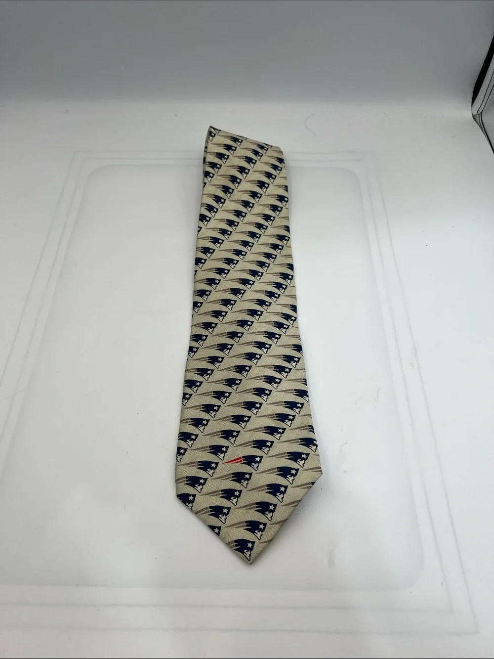 Vintage 2000 New England Patriots Ralph Marlin 100% Silk NFL Tie